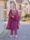 Vaari Vol 1 By Passion Tree Mal Chanderi Bulk Umbrella Cut Kurtis Orders In India